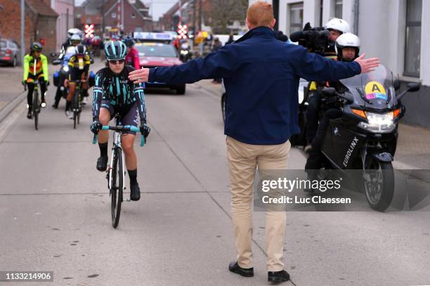 Start / Nicole Hanselmann of Switzerland and Team Bigla / Peloton / during the 13th Omloop Het Nieuwsblad 2019, Women a 122,9km race from Gent to...