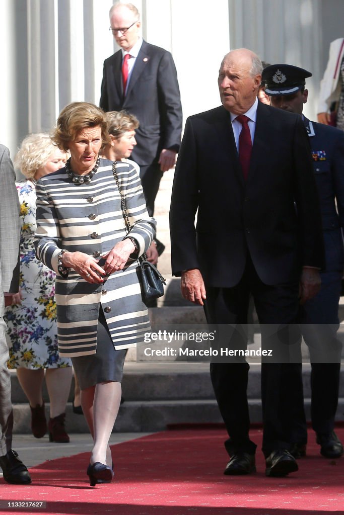 Norwegian King Harald V and Queen Sonja Visit Chile - Day 2