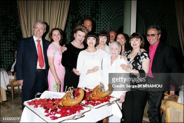 Mireille Mathieu Celebrates Her 61Th Birthday With Nadezda Kushenkova, Her Family And Friends In Paris, France On July 23, 2007 - Bristol's Director...