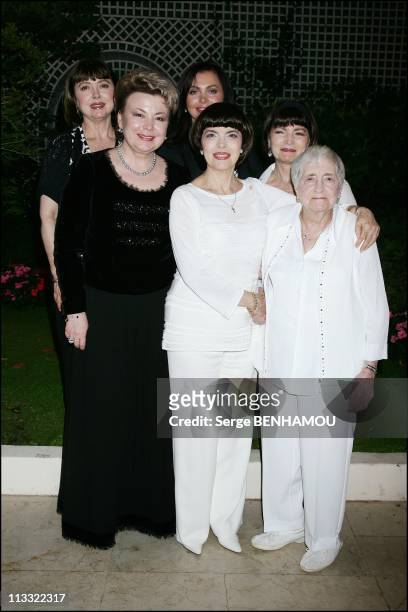Mireille Mathieu Celebrates Her 61Th Birthday With Nadezda Kushenkova, Her Family And Friends In Paris, France On July 23, 2007 - Mireille's sister...