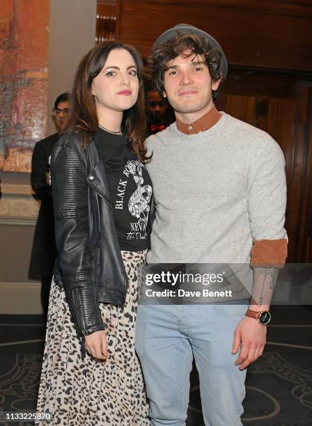 Guest and Fra Fee attend the press night after party for "Fiddler On The Roof" at 8 Northumberland Avenue on March 27, 2019 in London, England.