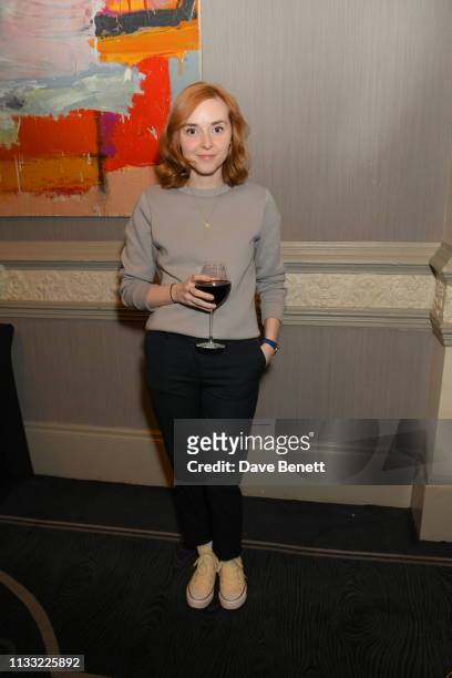 Evelyn Hoskins attends the press night after party for "Fiddler On The Roof" at 8 Northumberland Avenue on March 27, 2019 in London, England.