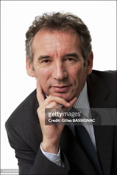 Close Up Of Francois Bayrou, President Of The Udf And Deputy Of The Atlantic Pyrenees - On October, 2005 - In Paris, France -