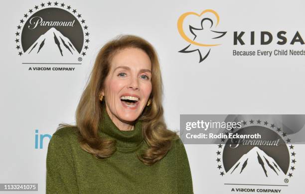 Actress Julie Hagerty attends Paramount Pictures Hosts Kidsave's Weekend Miracles Event to coincide with "Instant Family" home entertainment debut at...