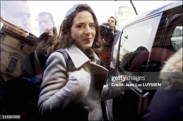 On The Occasion Of The Tenth Anniversary Of Francois Mitterrand'S Death, His Daughter Mazarine Pingeot Inaugurates The Promenade By The River Seine...