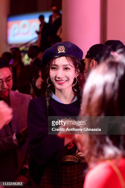 Maggie Jiang attends the Tommy Hilfiger TOMMYNOW Spring 2019 : TommyXZendaya Premieres at Theatre des Champs-Elysees on March 02, 2019 in Paris,...