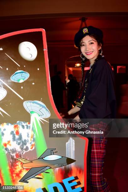 Maggie Jiang attends the Tommy Hilfiger TOMMYNOW Spring 2019 : TommyXZendaya Premieres at Theatre des Champs-Elysees on March 02, 2019 in Paris,...