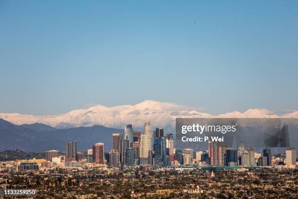 洛杉磯天際線 - los angeles skyline 個照片及圖片檔