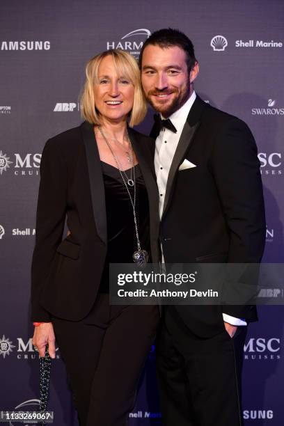 Presenter Carol McGiffin and Mark Cassidy attends the MSC Bellisima Naming Ceremony on March 02, 2019 in Southampton, England.