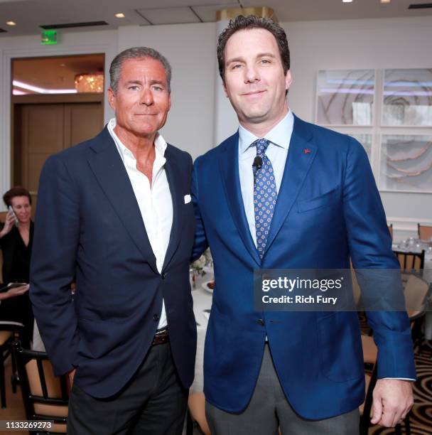 Richard Plepler and Editorial Director at The Hollywood Reporter Matthew Belloni attend The Hollywood Reporter Power Lawyers Breakfast 2019 at...