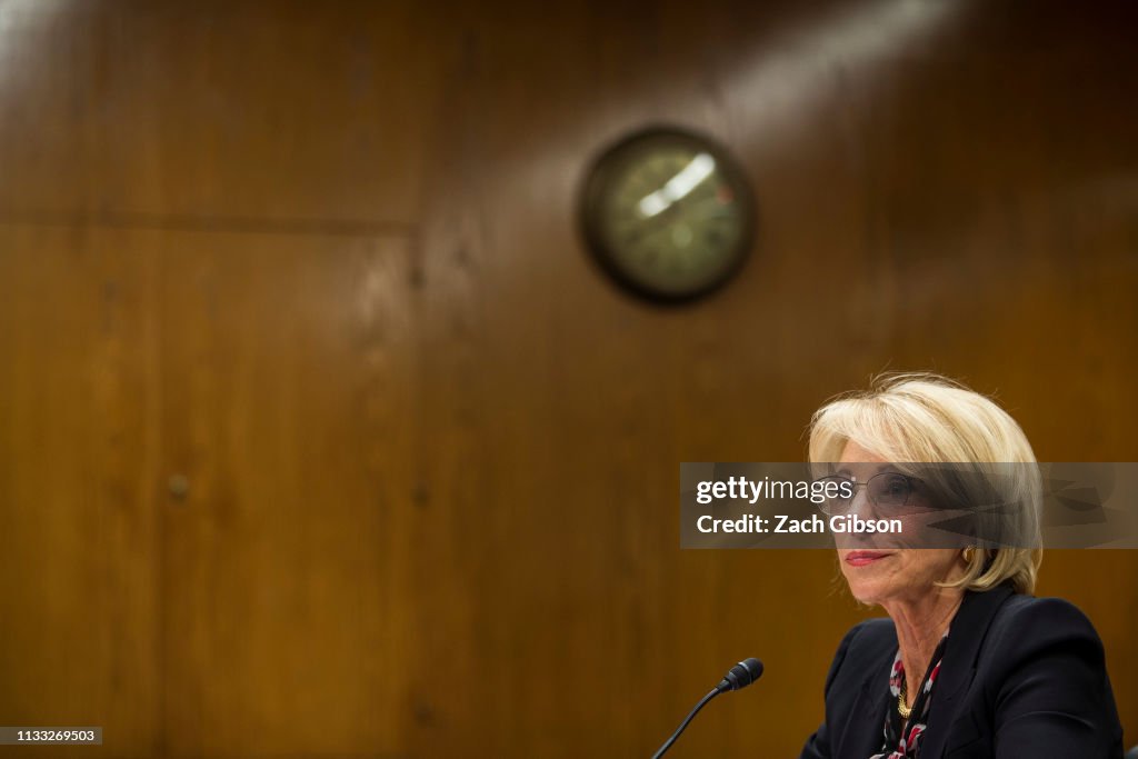 Education Secretary Betsy DeVos Testifies To Senate Committee On Department's Budget