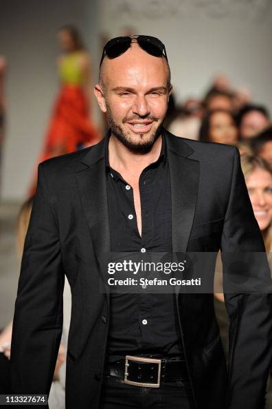 Images Alex Perry Alex Perry walks the catwalk following his show during Rosemount ...