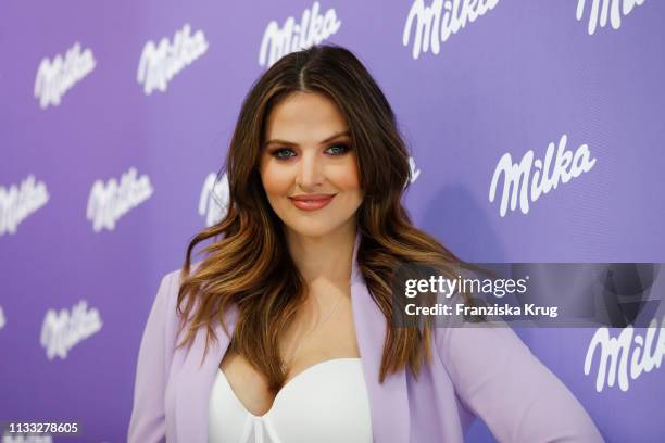 Hana Nitsche during Milka Easter Event With Lieferando.de In Duesseldorf on March 28, 2019 in Duesseldorf, Germany.