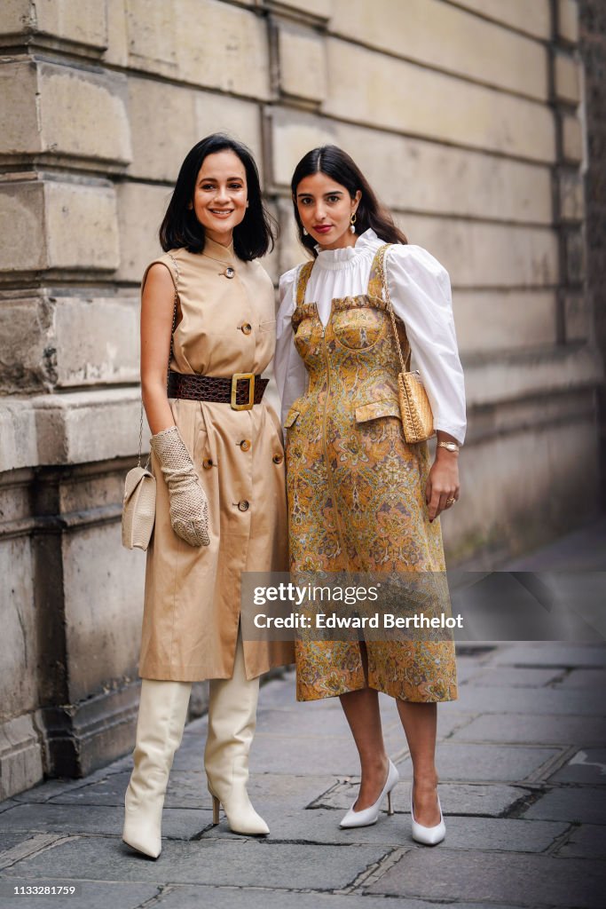 Street Style - Paris Fashion Week Womenswear Fall/Winter 2019/2020 : Day Six