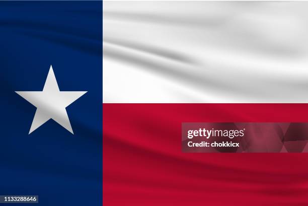 texas waving flag - texas state flag stock illustrations