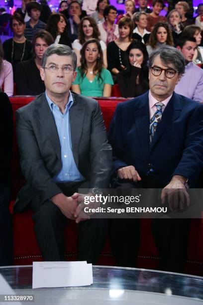 'Vivement Dimanche' Tv Show In Paris, France On December 19, 2007 - Olivier and Patrick De Funes