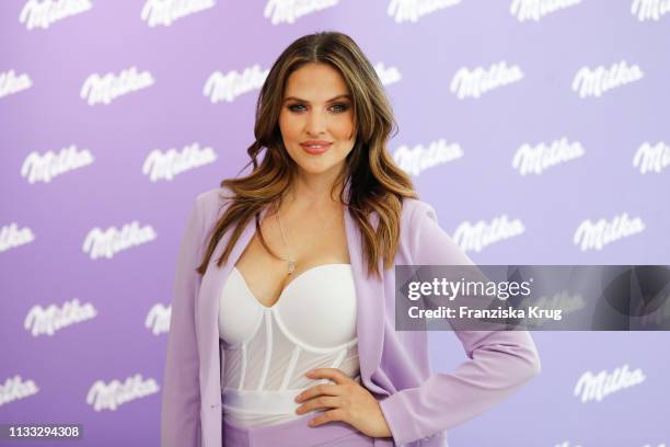 Hana Nitsche during Milka Easter Event With Lieferando.de In Duesseldorf on March 28, 2019 in Duesseldorf, Germany.