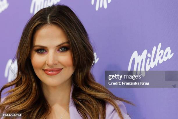 Hana Nitsche during Milka Easter Event With Lieferando.de In Duesseldorf on March 28, 2019 in Duesseldorf, Germany.