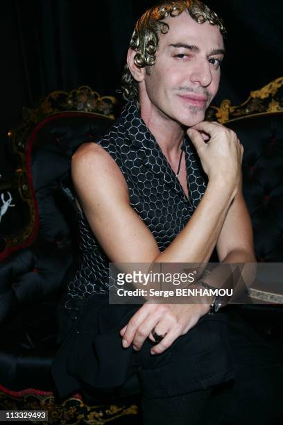 Celebrities At Dior Haute Couture Spring-Summer 2008 Fashion Show In Paris, France On January 21, 2008 - John Galliano.