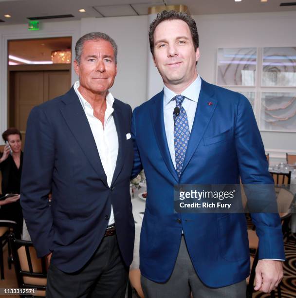 Richard Plepler and Editorial Director at The Hollywood Reporter Matthew Belloni attend The Hollywood Reporter Power Lawyers Breakfast 2019 at...