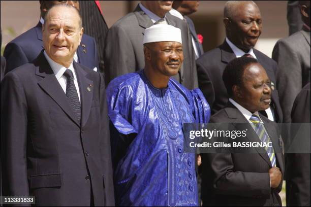 Arrivals And Opening Ceremony At The 23Rd African-French Summit - On December 3Rd, 2005 - In Bamako, Mali - Here, French President Jacques Chirac,...