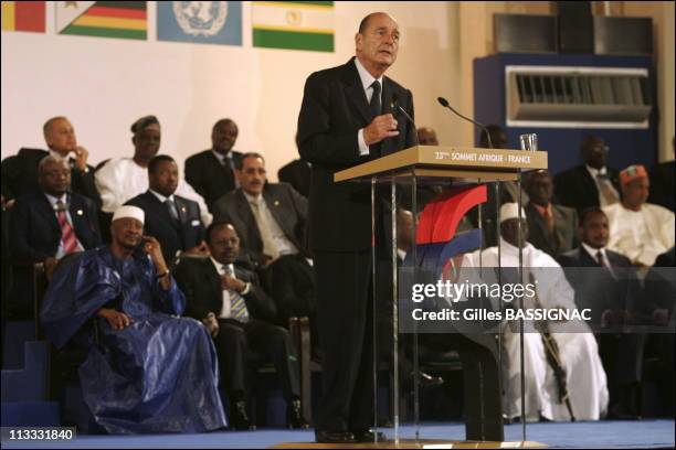 Arrivals And Opening Ceremony At The 23Rd African-French Summit - On December 3Rd, 2005 - In Bamako, Mali - Here, French President Jacques Chirac And...