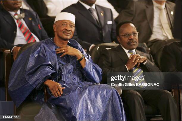 Arrivals And Opening Ceremony At The 23Rd African-French Summit - On December 3Rd, 2005 - In Bamako, Mali - Here, Amadou Toumani Toure, President Of...