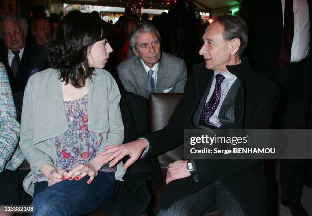 Mass For The 10Th Anniversary Of Yves Mourousi'S Death At The Foire Du Trone In Paris, France On April 07, 2008 - Sophie Mourousi, Jean-Claude Narcy,...