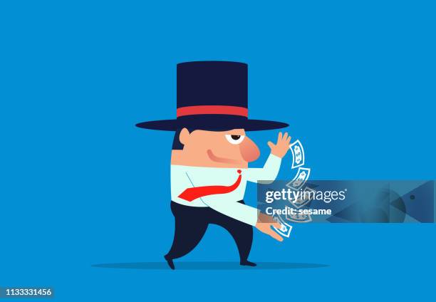 financial magician - hand holding piece of cake stock illustrations
