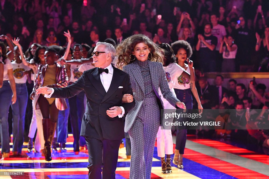Tommy Hilfiger TOMMYNOW Spring/Summer 2019 : TommyXZendaya Premieres - Runway At The Theatre Des Champs Elysees In Paris