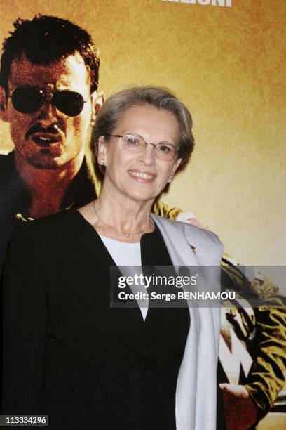 Les Chevaliers Du Ciel Premiere In Paris - On November 7Th, 2005 - In Paris, France - Here, Michele Alliot Marie