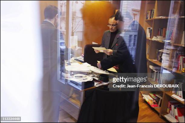 Editorial Meeting At The French Satirical Weekly Charlie Hebdo - On February 9Th, 2006 - In Paris, France - Here, Every Morning, Editor-In-Chief...