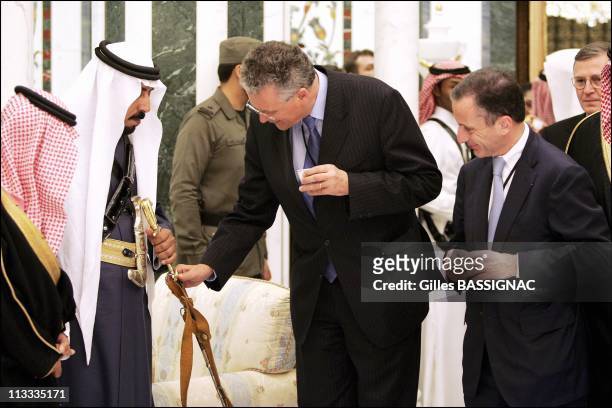 French President Jacques Chirac Starts Three-Day Visit To Saudi Arabia - On March 4Th, 2006 - In Riyadh, Saudi Arabia - Here, French Ceo At The...