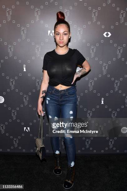 Bhad Bhabie is seen as Spotify presents The Billie Eilish Experience at The Stalls at Skylight Row on March 28, 2019 in Los Angeles, California.