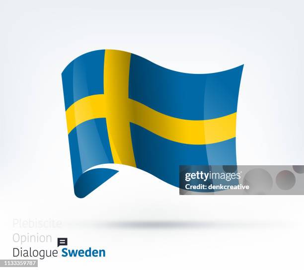 schweden fliegt internationalen dialog und konfliktmanagement - krona stock-grafiken, -clipart, -cartoons und -symbole
