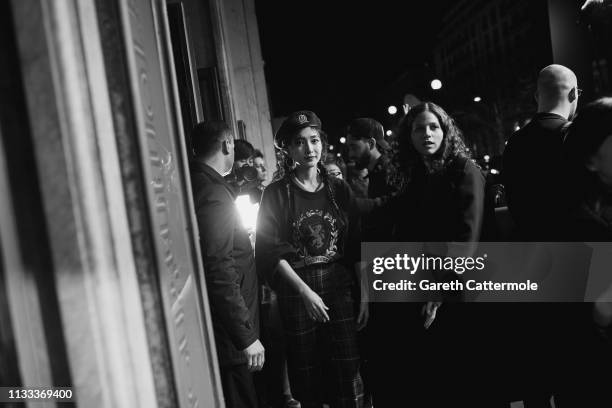 Maggie Jiang arrives at the Tommy Hilfiger TOMMYNOW Spring 2019 : TommyXZendaya Premieres at Theatre des Champs-Elysees on March 02, 2019 in Paris,...