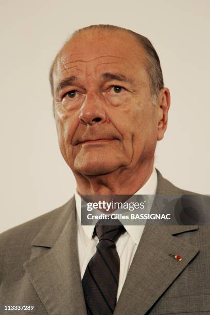 French President Jacques Chirac State Visit To The Egyptian Arab Republic - On April 20Th, 2006 - In Charm El Cheikh, Egypt - Here, French President...