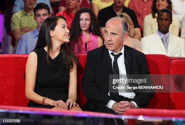 'Vivement Dimanche' Tv Show In Paris, France On May 21, 2008 - Guy Marchand and his wife Adelina.