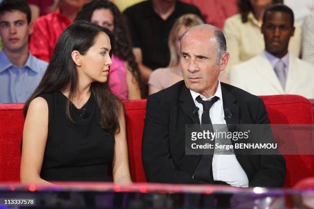 'Vivement Dimanche' Tv Show In Paris, France On May 21, 2008 - Guy Marchand and his wife Adelina.