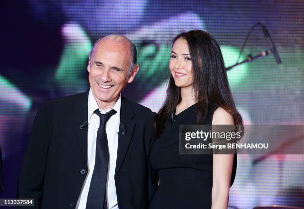 'Vivement Dimanche' Tv Show In Paris, France On May 21, 2008 - Guy Marchand and his wife Adelina.