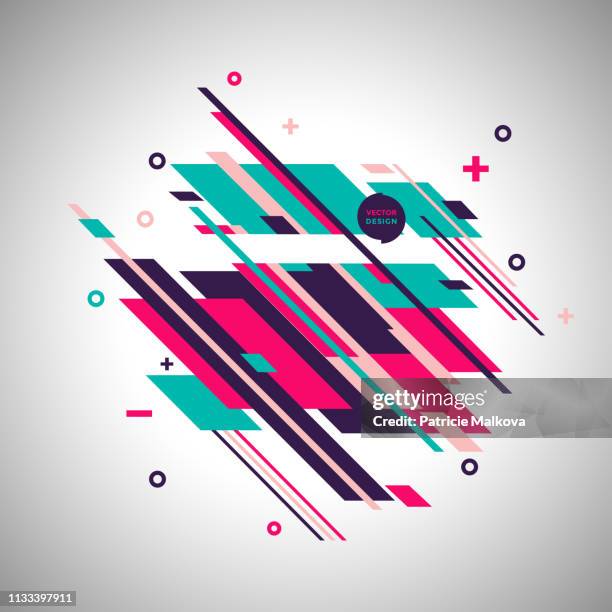 abstract geometric background with design elements - playing card pattern vector stock illustrations