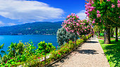 scenic lake Lago Maggiore - beautiful 