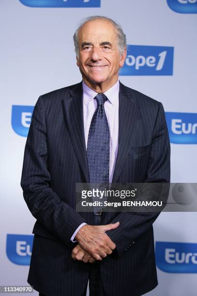Europe1 Press Conference In Paris, France On September 01, 2008 - Jean-Pierre Elkabbach.