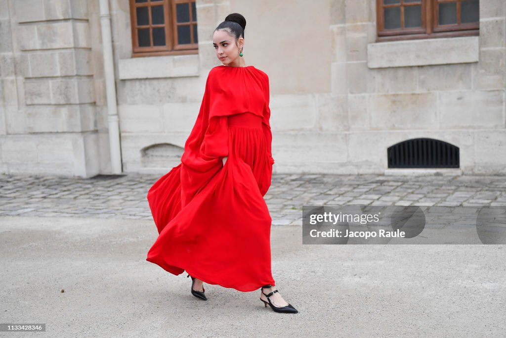 Sofia Carson attends the Valentino show as part of the Paris Fashion ...