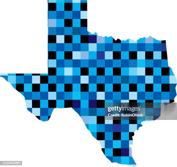 texas blue squares maps - austin stock illustrations