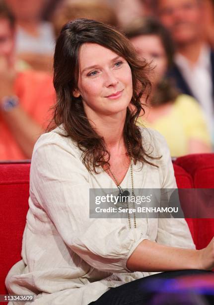 Vivement Dimanche' Tv Show In Paris, France On September 09, 2008 - Emmanuelle Cosso-Merad.