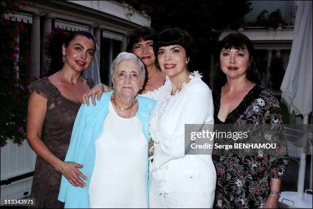 Exclusive - 60Th Birthday Of Mireille Mathieu At The Hotel Bristol In Paris - On July 22Nd, 2006 - In Paris, France - Here, Mireille Mathieu With Her...