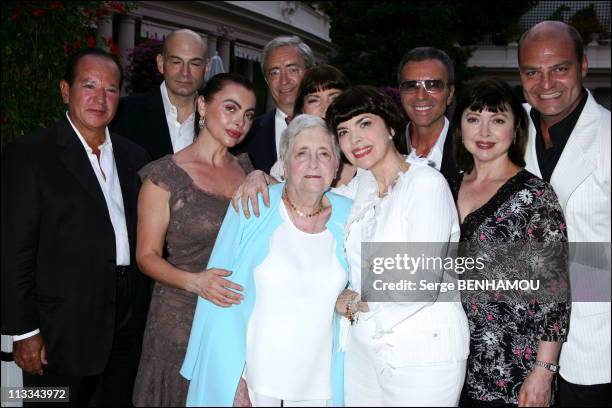 Exclusive - 60Th Birthday Of Mireille Mathieu At The Hotel Bristol In Paris - On July 22Nd, 2006 - In Paris, France - Here, Mireille Mathieu With Her...