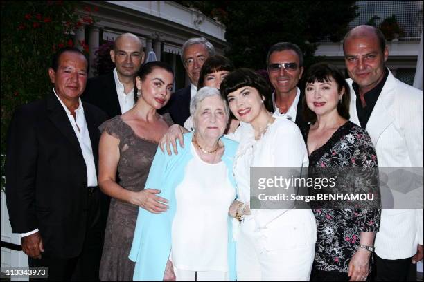 Exclusive - 60Th Birthday Of Mireille Mathieu At The Hotel Bristol In Paris - On July 22Nd, 2006 - In Paris, France - Here, Mireille Mathieu With Her...