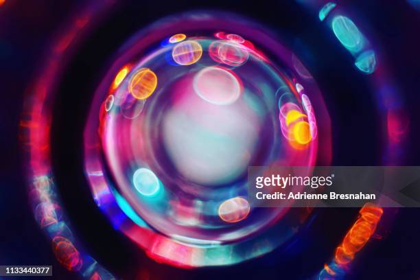 cosmic color circles and dots - image focus technique stock pictures, royalty-free photos & images